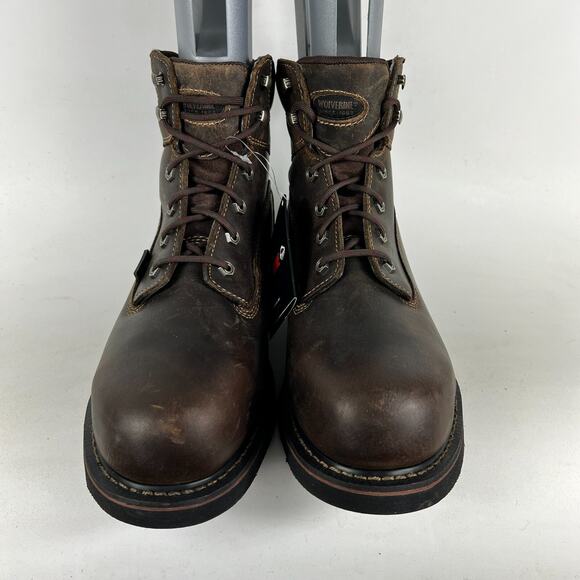 Wolverine W10080 Brek-M Work Boots Men's 10 Brown DuraShocks Slip Resistant - Picture 5 of 11